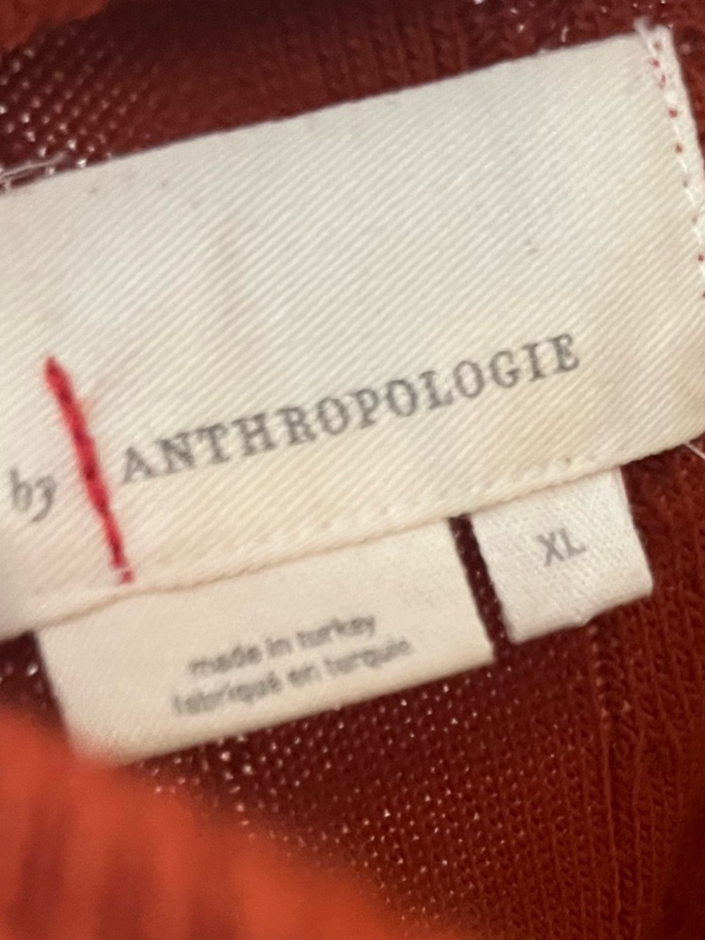 Anthropologie Rust Orange Knit Cami - Picture 3 of 3